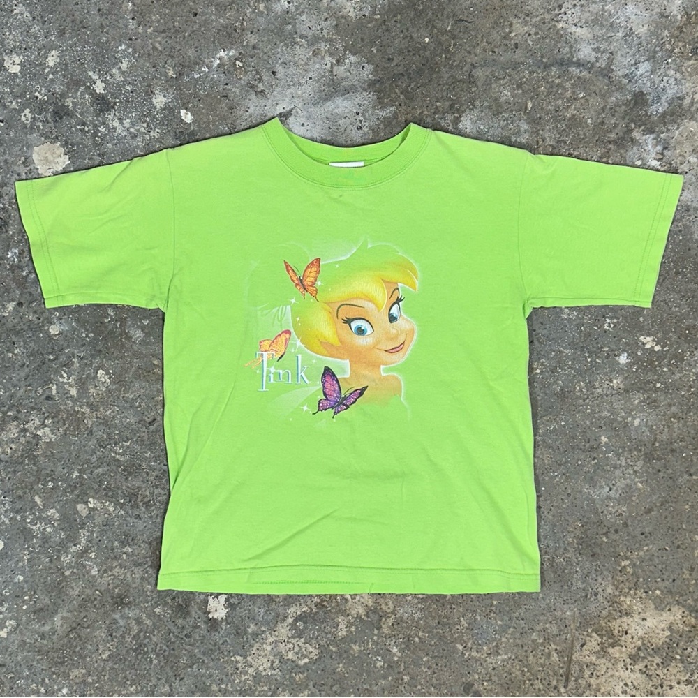 Green Tinker Bell Glittery Graphic Tee